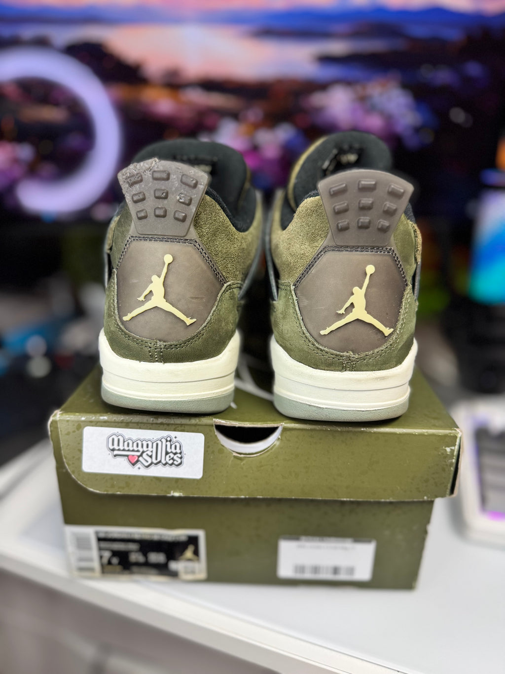 "Olive Craft" Air Jordan Retro 4 (GS)