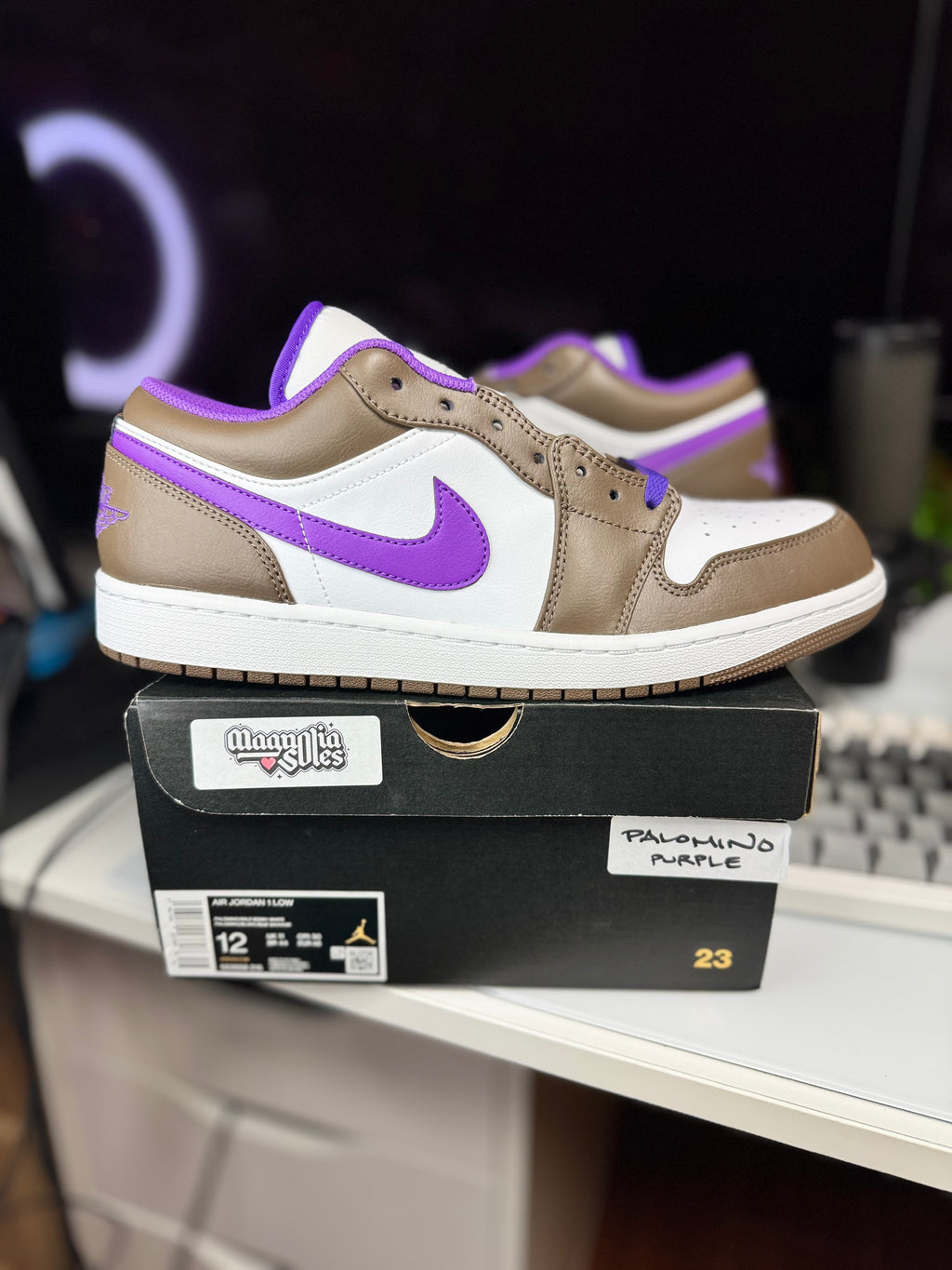 "Palomino Purple" Air Jordan 1 Low