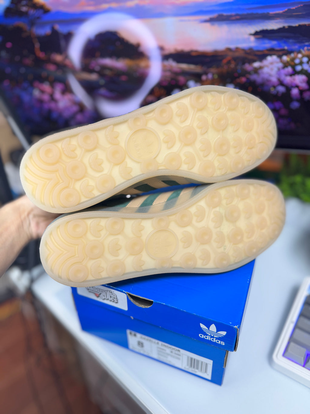 "Olive Green" Adidas Gazelle Indoor