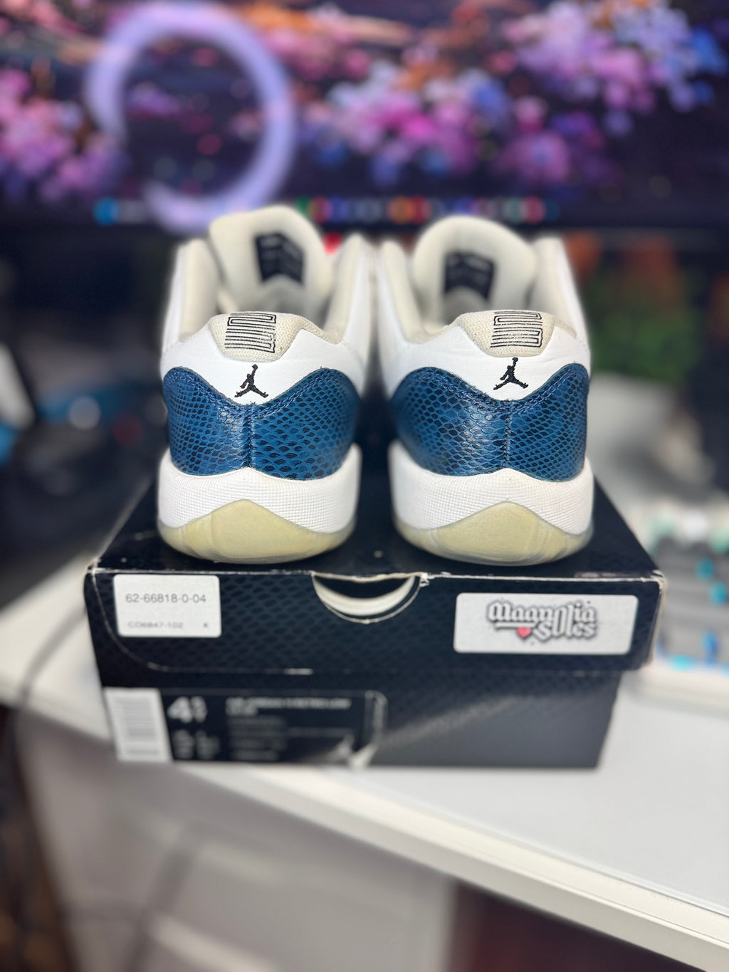 “Navy Snakeskin” Air Jordan Retro 11 Low (GS)