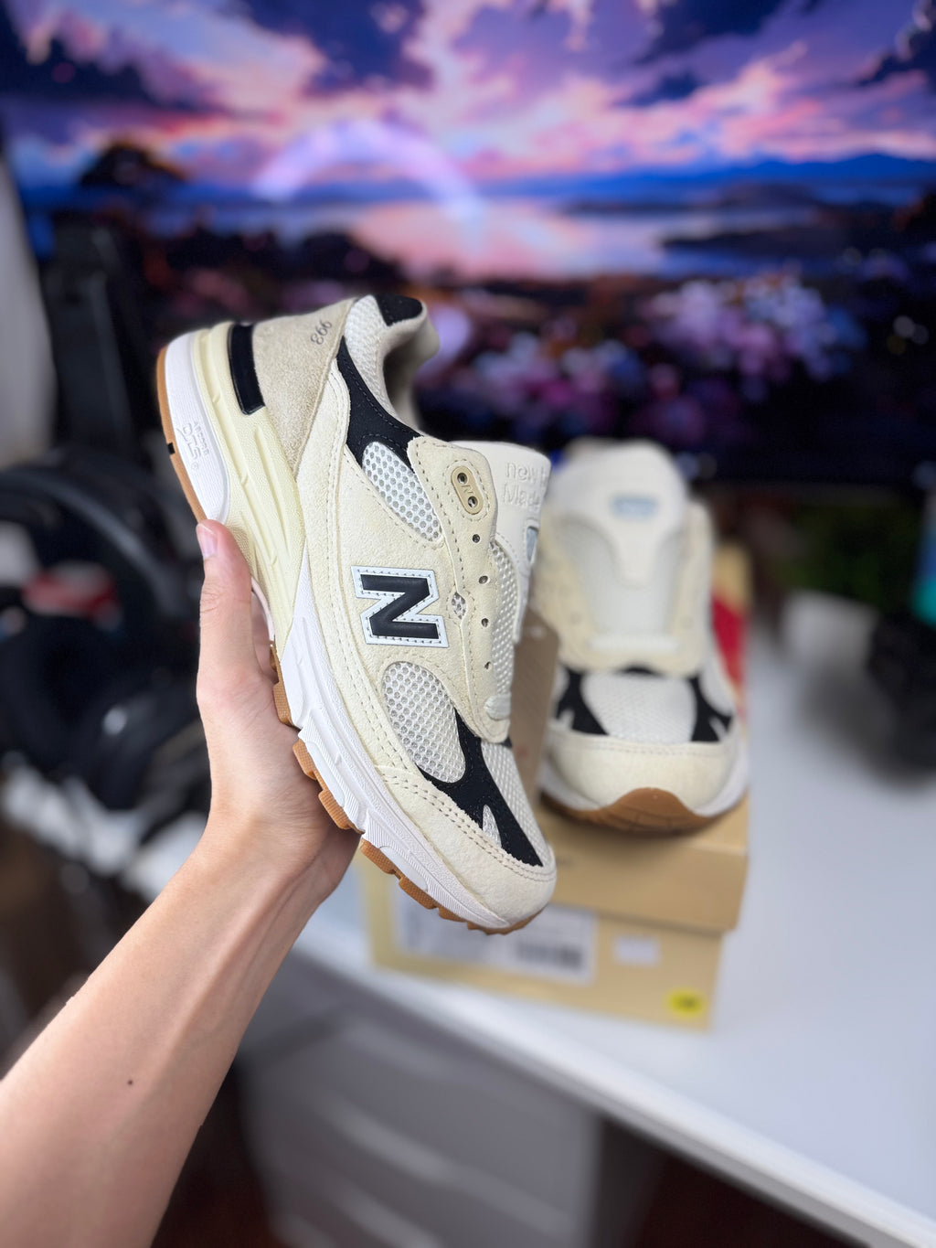 "Sea Salt Teddy Santis" New Balance 990