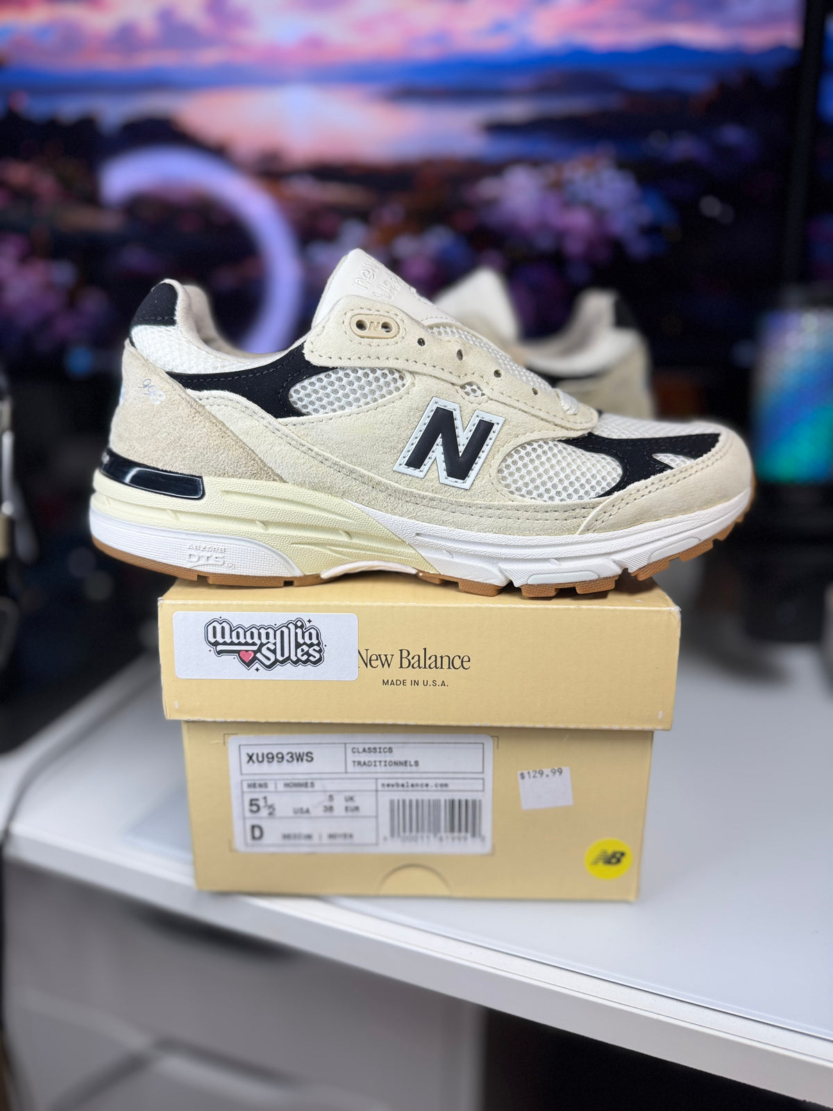 "Sea Salt Teddy Santis" New Balance 990