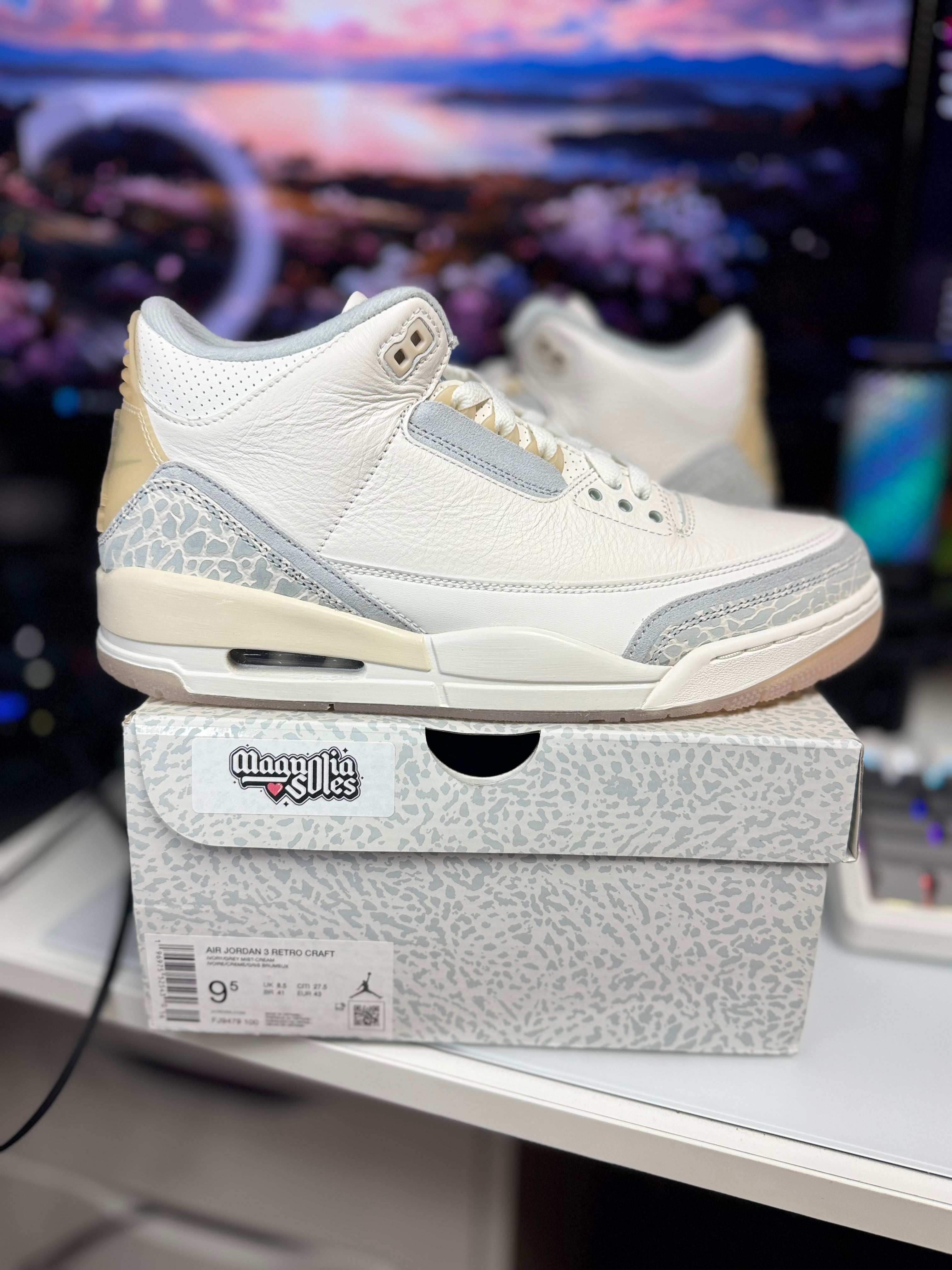 "Craft Ivory" Air Jordan Retro 3