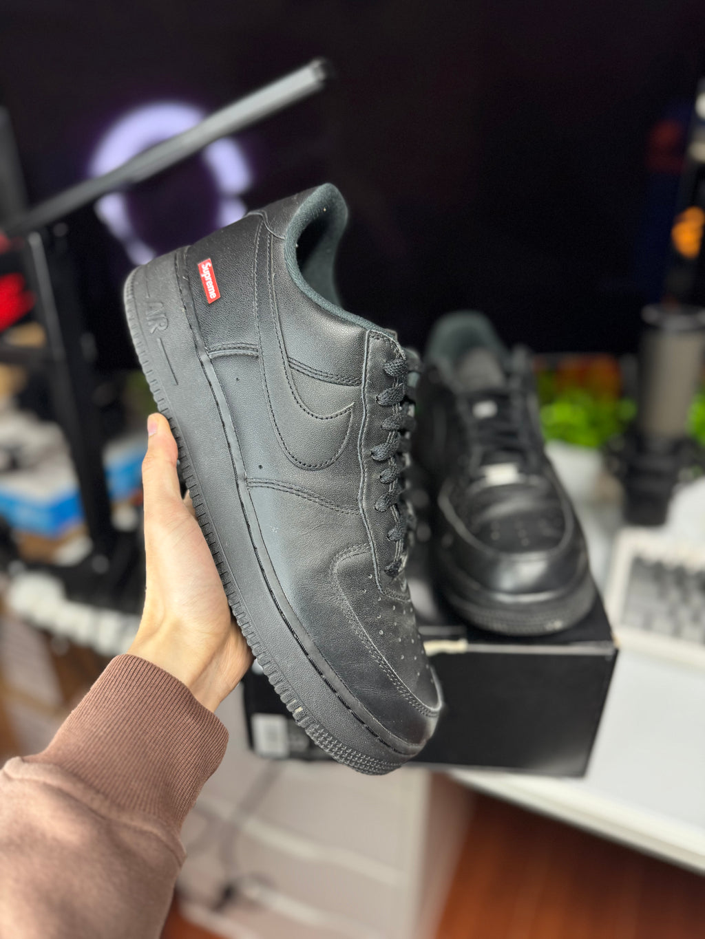 "Black Supreme" Nike AIr Force 1 Low
