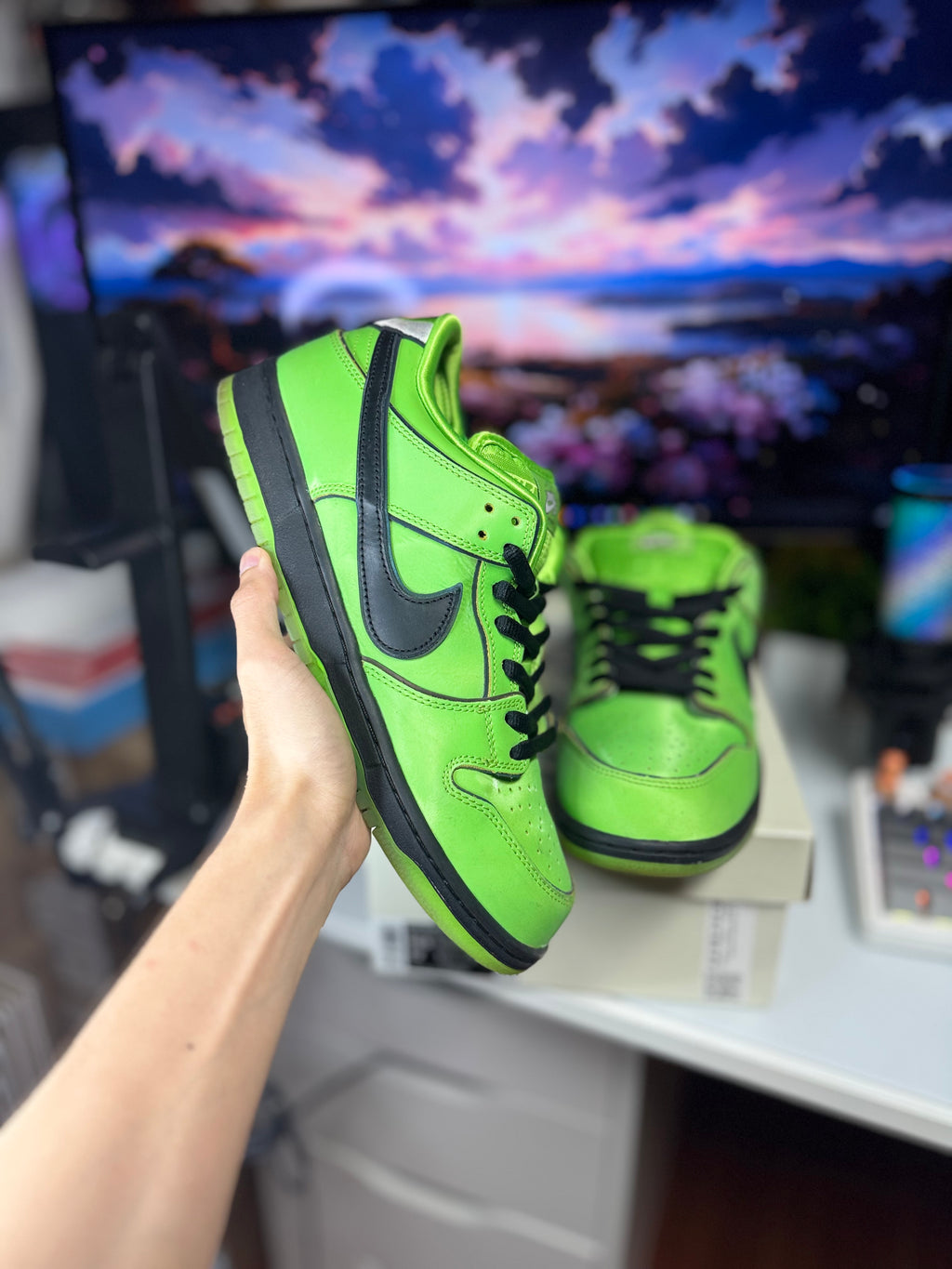 "Buttercup Powerpuff Girls" Nike SB Dunk Low