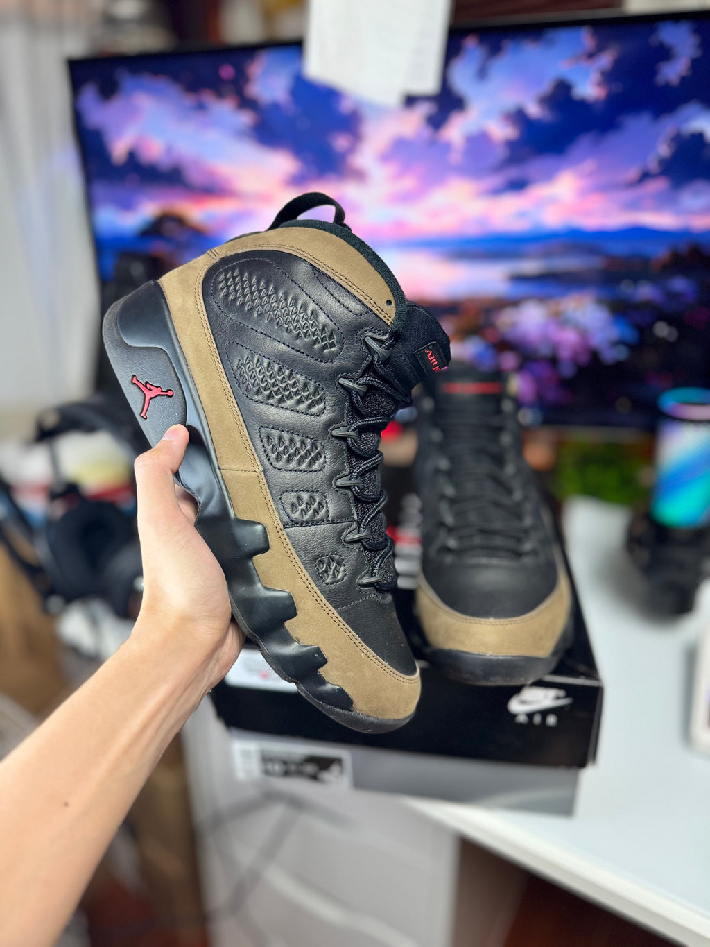 "Olive" Air Jordan Retro 9