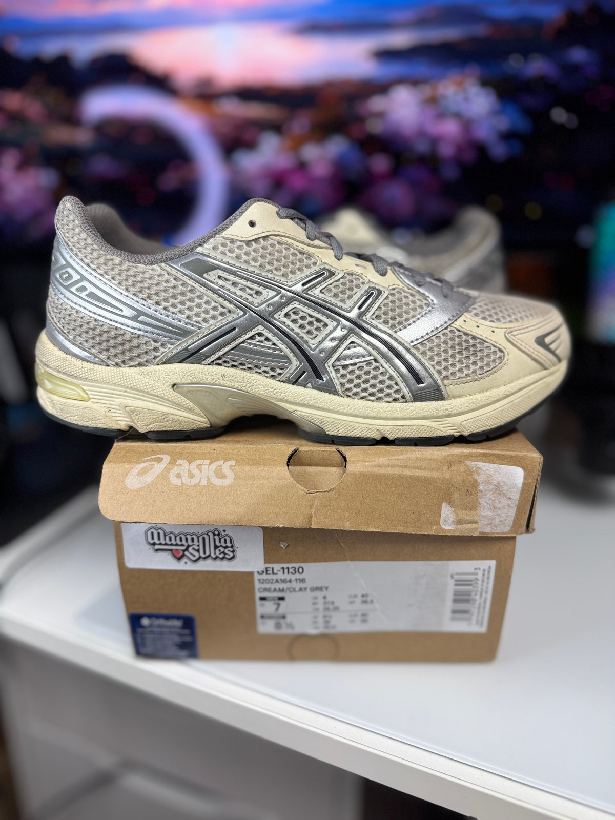 "Cream Clay" Asics Gel-1130