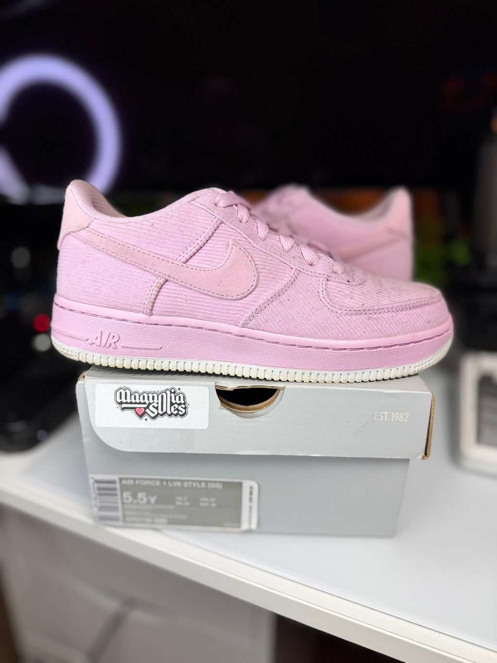 "Pink Corduroy" Nike Air Force 1 (GS)
